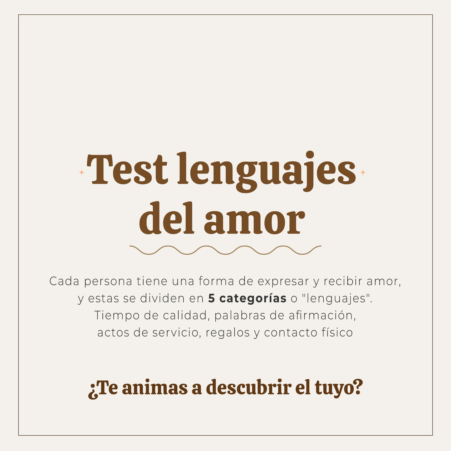 Test - Lenguajes del amor